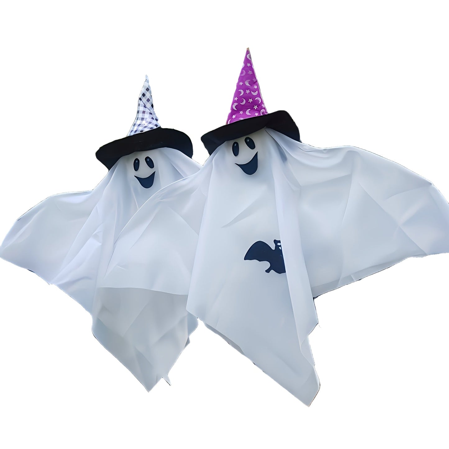 White Bat Halloween Decoration Set (2pcs)