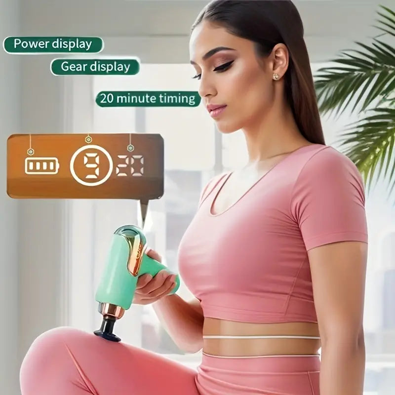 Portable Deep Tissue Massage Gun(Green)