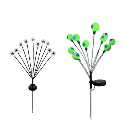 Spooky Solar Gaze: Haunting Halloween Eyeball Stake Lights