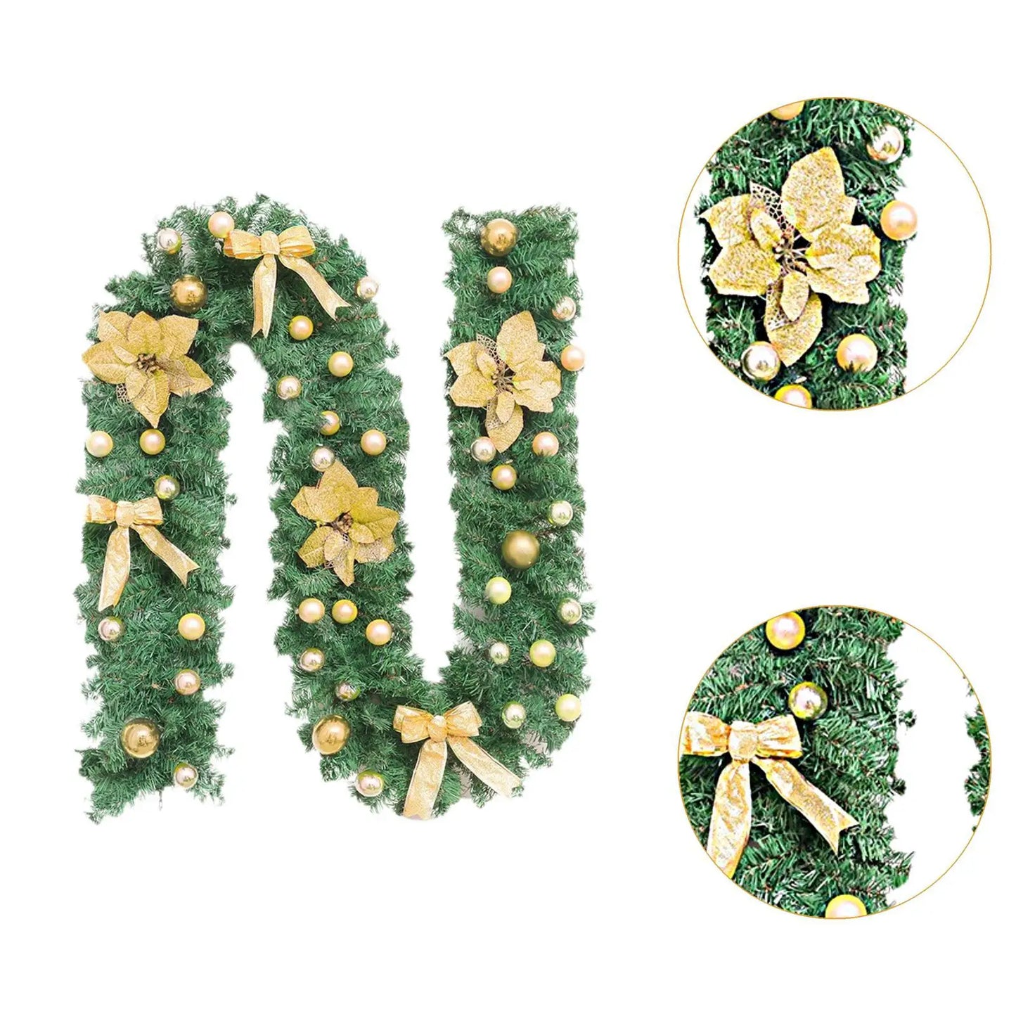 Christmas Garland Hanging Ornament Wreath Decoration