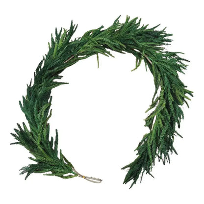 Christmas Norfolk Pine Garland Faux Greenery Decoration
