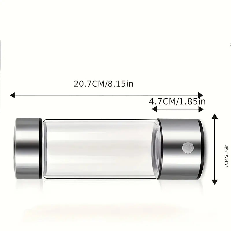Portable Hydrogen Water Bottle Ionizer - Rechargeable Water Glass Cup