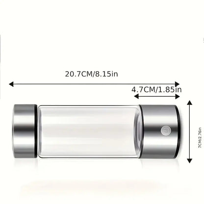 Portable Hydrogen Water Bottle Ionizer - Rechargeable Water Glass Cup