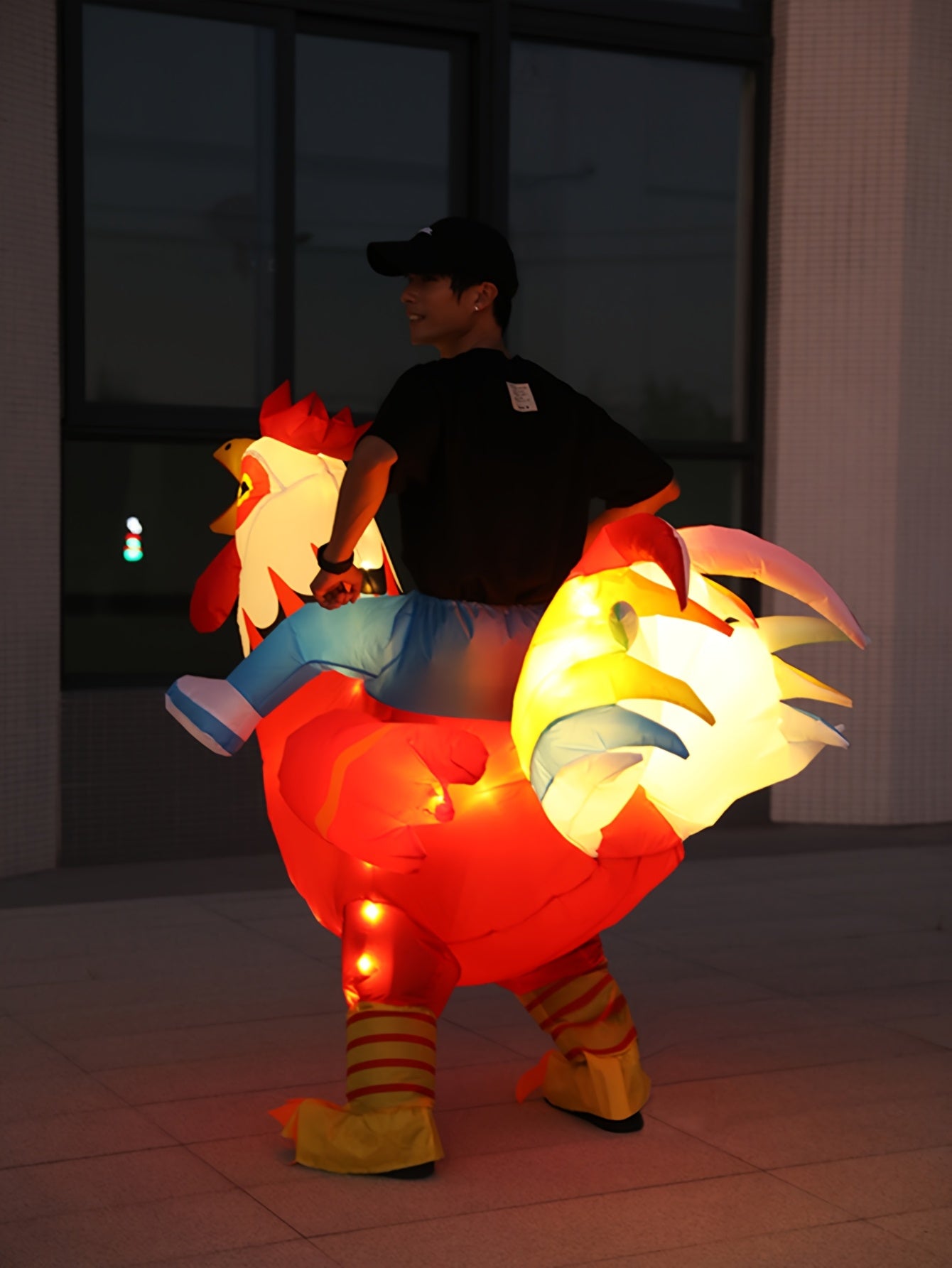 Men Inflatable Rooster Costume Adult Party Wear