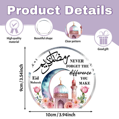 Eid Celebration Acrylic Decor Star & Moon Design