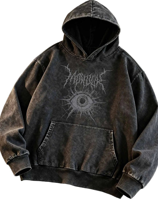 Gothic Spider Web Graphic Hoodie