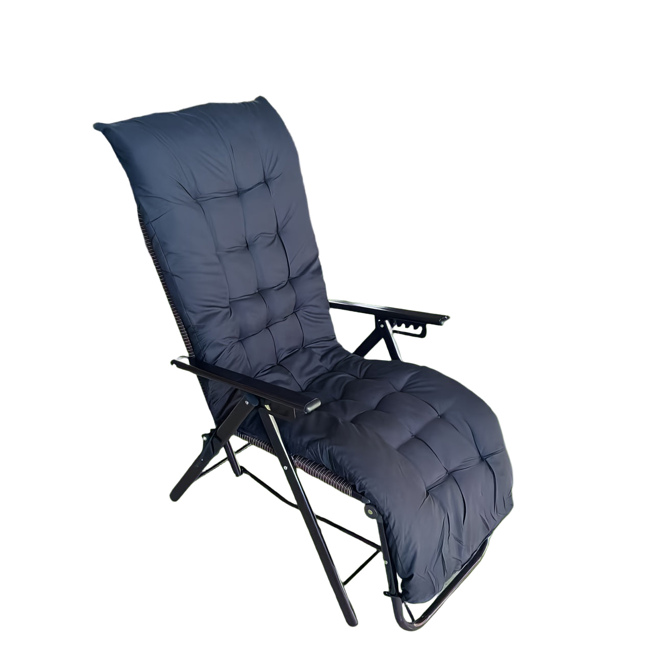 Lounge Chair with Cushion Foldable Outdoor