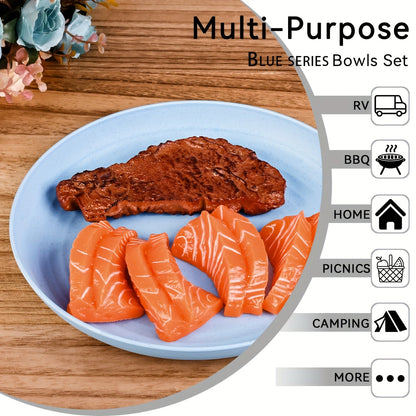 Colorful Plastic Camping Cutlery Set (24pcs)