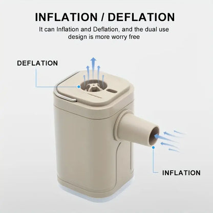 Khaki Portable Wireless Electric Air Pump