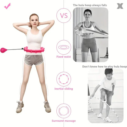 Adjustable Weighted Fitness Hoops for Effective Abdomen Workout