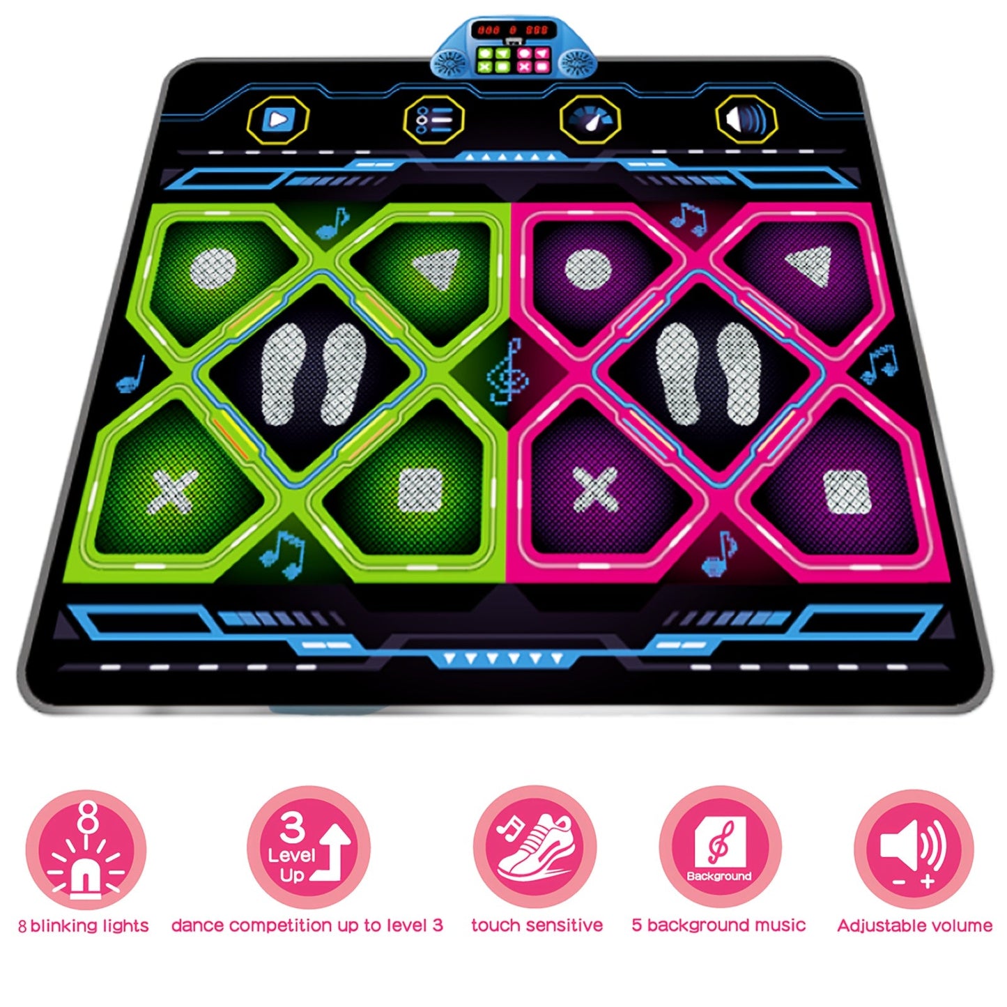 Double Electronic Dance Mat for Kids and Adults