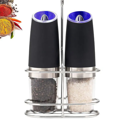 Spice up your life with the Gravity Electric Pepper and Salt Grinder Set