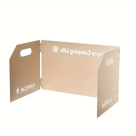 Stainless Steel Camping Stove Windshield (3-Panel)