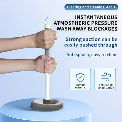 4-in-1 Wall-Mounted Toilet Brush Set