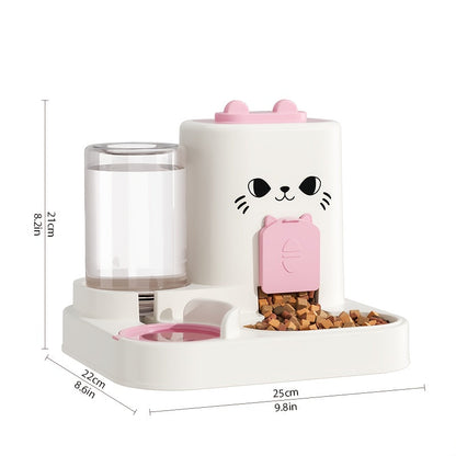 Automatic Cat Feeder and Water Dispenser Set