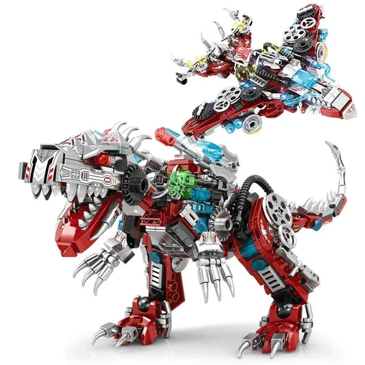 2-in-1 Jurassic Indominus Rex Dinosaur Building Blocks Toy