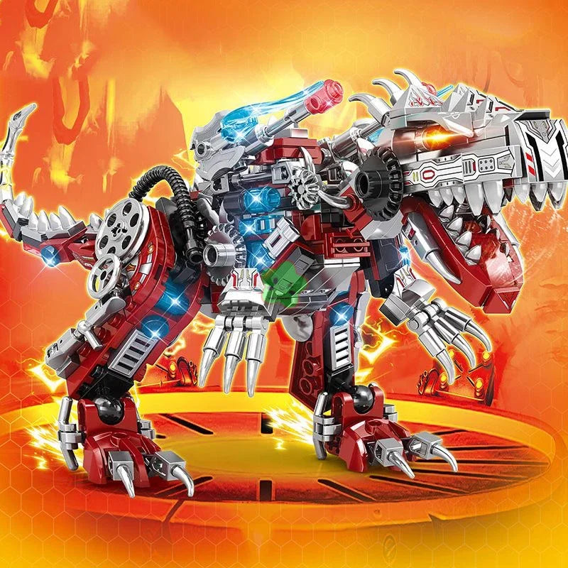 2-in-1 Jurassic Indominus Rex Dinosaur Building Blocks Toy
