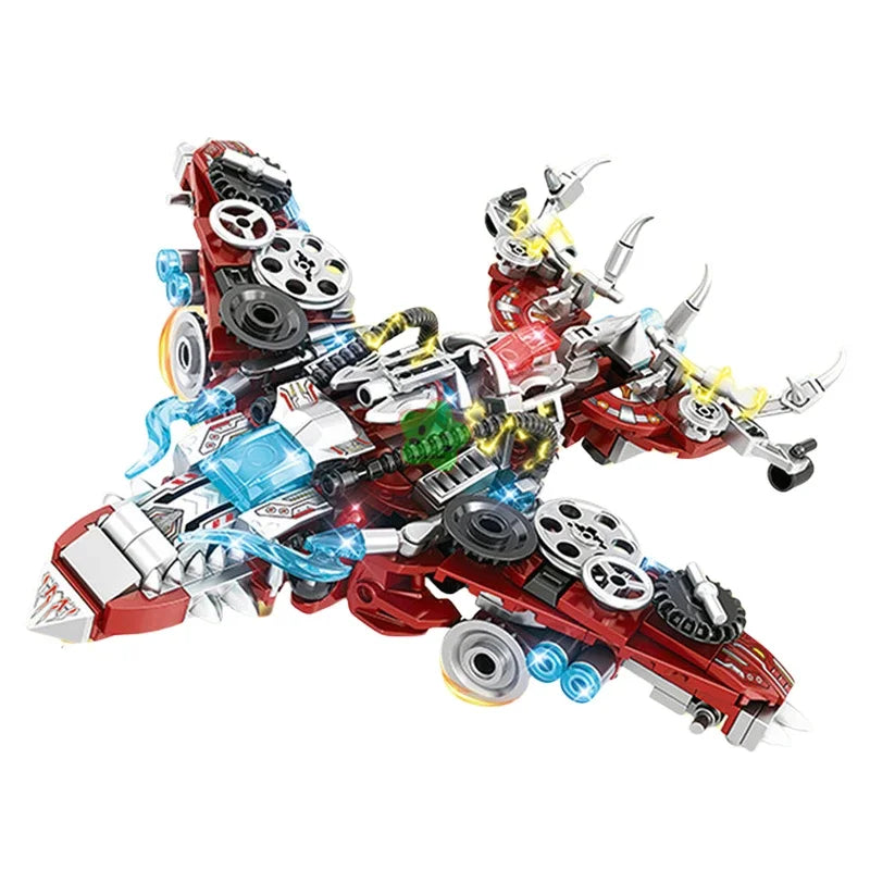 2-in-1 Jurassic Indominus Rex Dinosaur Building Blocks Toy