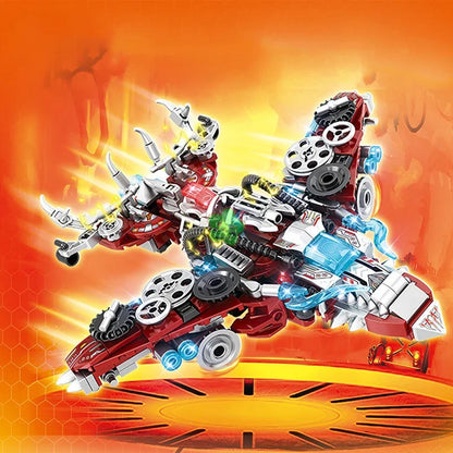 2-in-1 Jurassic Indominus Rex Dinosaur Building Blocks Toy