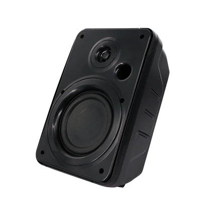 100W 5-Inch Full Range Bookshelf Speakers (Black)