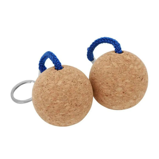 Floating Cork Ball Keychain - 2Pcs