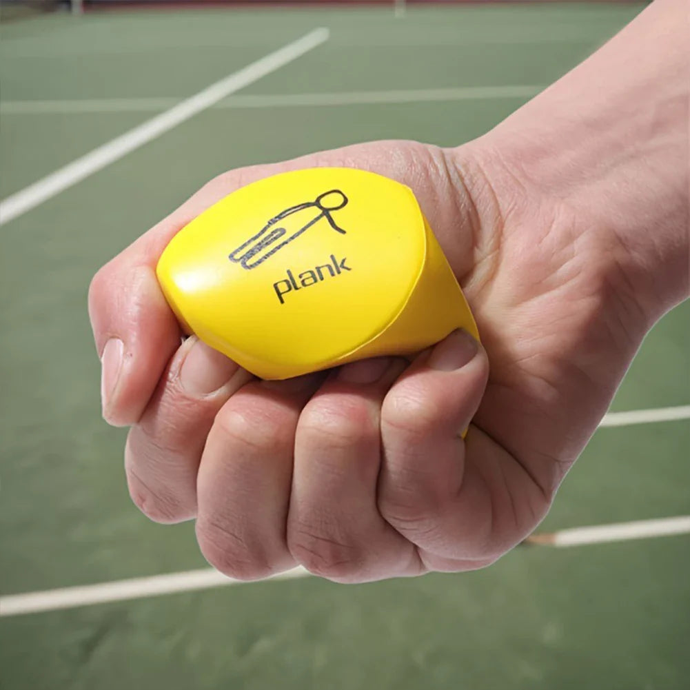 2Pcs Fitness Dice 6-Sided Workout Dice Yellow