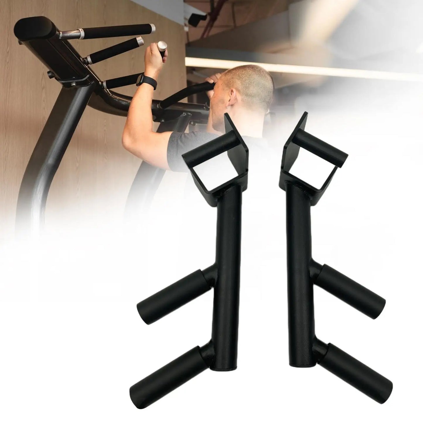 Fitness Dips Bars Attachments for Power Racks