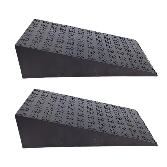 2PCS Squat Wedge Heel & Calf Stretcher Board (Black)