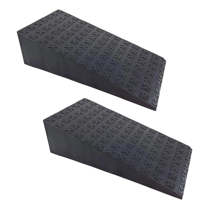 2PCS Squat Wedge Heel & Calf Stretcher Board (Black)