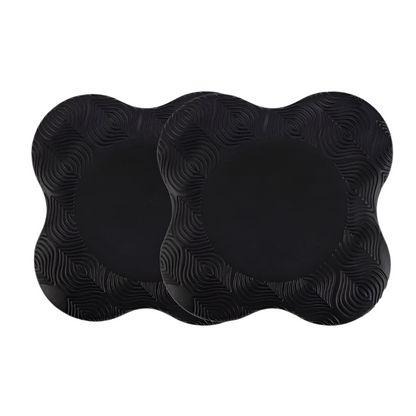 2PCS Yoga Knee Pads Extra Cushioning Black