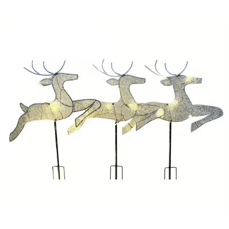 3-in-1 Christmas Reindeer Outdoor Decoration