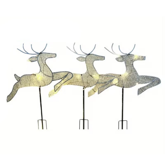 3-in-1 Christmas Reindeer Outdoor Decoration