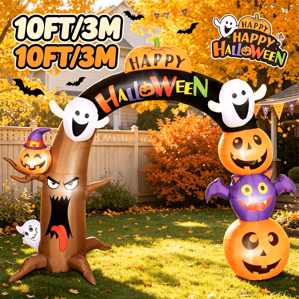 10FT Halloween Inflatable Toy with LED Light