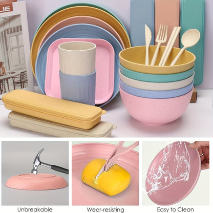 Outdoor Camping Dinnerware Set for 5 (62pcs)