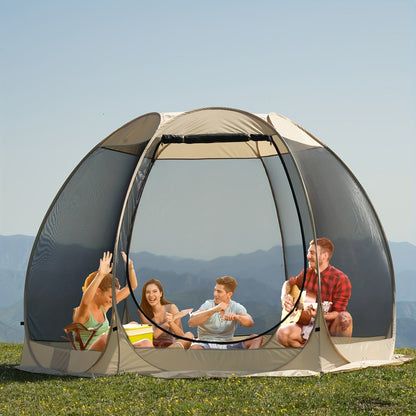 6-8 Person All-Season Portable Sheer Camping Tent