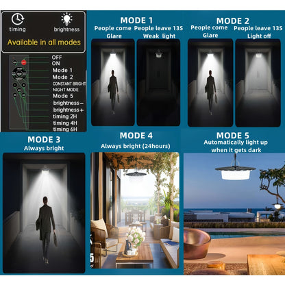 Solar Shed Light with Remote Control (244 LED)