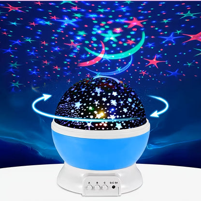 Rotating Starry Sky Projection Night Light