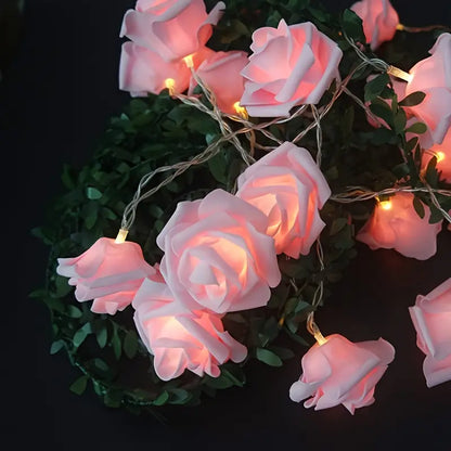 Romantic LED Rose String Lights