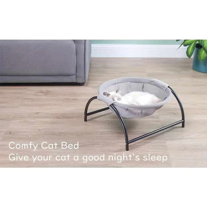 Cozy Cat Hammock Bed | Elevated Design, Breathable Mesh, Easy-Clean, Supports 15lbs