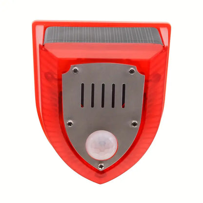 Solar-Powered Security Alarm Light with 129dB Gunshot and Dog Barking Sounds