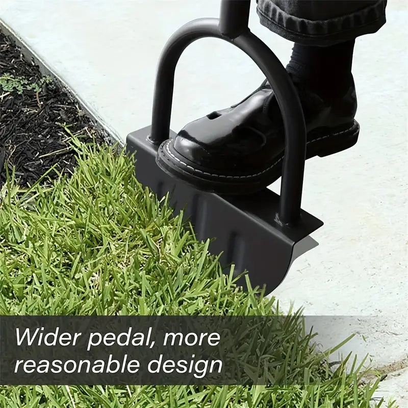 Full Steel Stand Up Garden Edger: Efficient Lawn Trimming with T Grip
