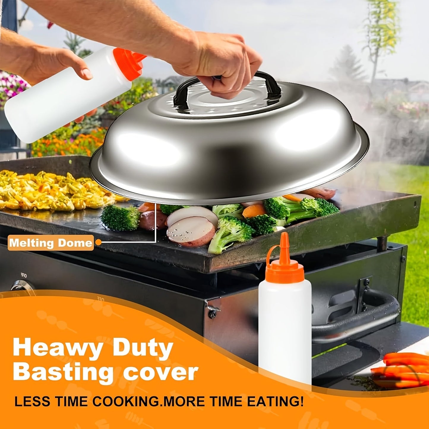 Flat Top Grill Accessories Stainless Steel Set (18pcs)