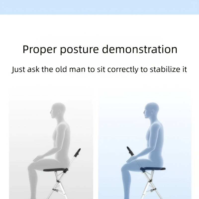 2-in-1 Trekking Pole with Foldable Seat