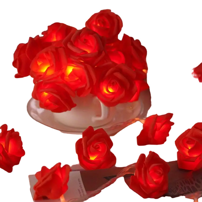 Romantic LED Rose String Lights for Valentine's Day - 6.56ft(Red)