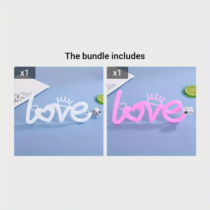 Love Proposal LED Neon Light - White & Pink Luminous Sign