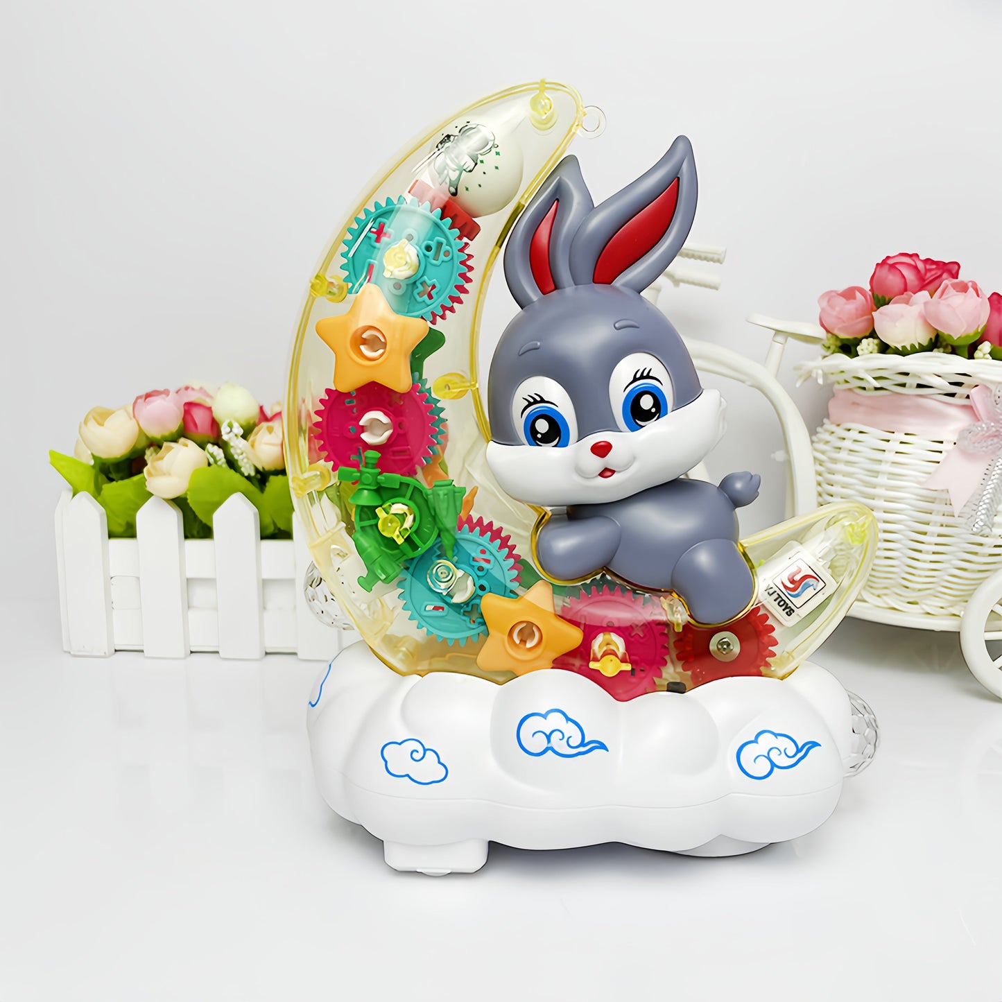 Grey Interactive Glowing Toy with Lights & Music