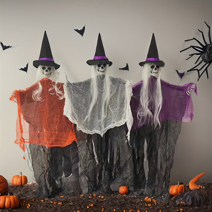 Halloween Witch Hanging Ghost Decoration (3pcs)