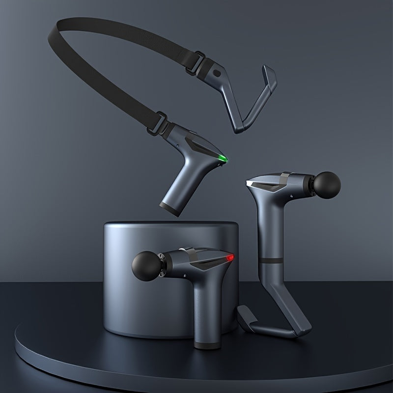 Multi-Functional Electric Deep Tissue Massager Gun - Gray