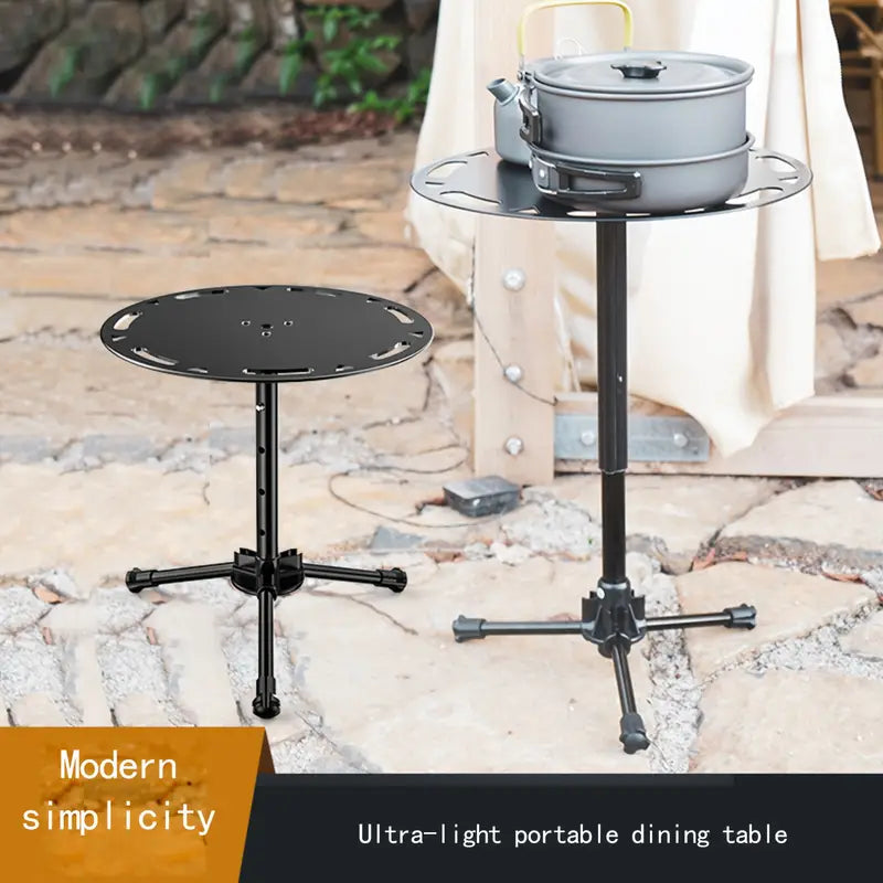 Portable Multifunctional Aluminum Alloy Tripod Table - Adjustable & Foldable
