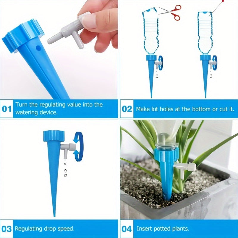 Adjustable Flow Plant Watering Drippers